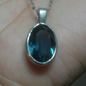 Chain with blue charm